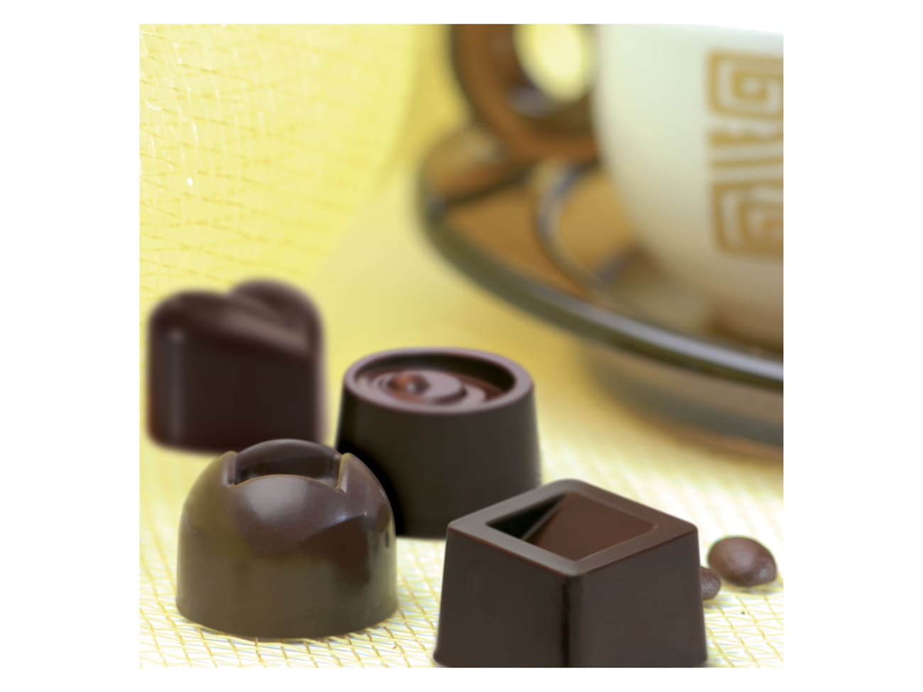 Moule silicone pour chocolat - 14 rectangles ondulés - Easy Choc