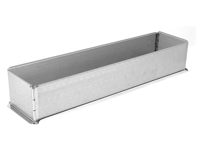Moule à pâté en croûte large - perforé démontable - 50 x 12 x ht 9 cm - Mallard Ferrière