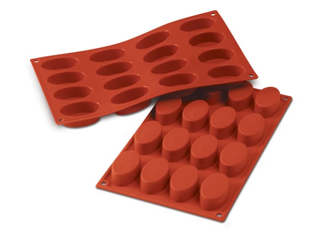 Moule silicone Silicon Flex - 16 ovales - 30 x 17,5 cm - Silikomart