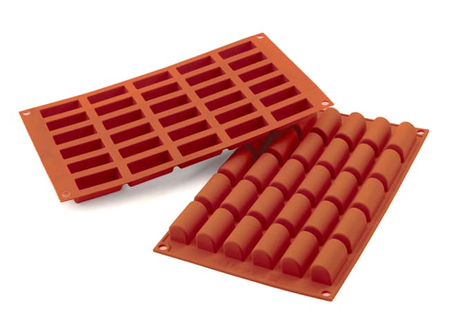 Moule silicone Silicon Flex - 30 mini bûchettes - 30 x 17,5 cm - Silikomart