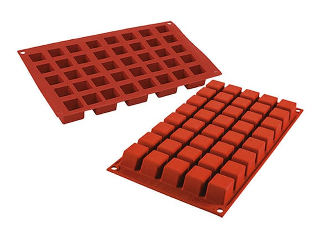Moule silicone Silicon Flex - 40 mini-cubes - 30 x 17,5 cm - Silikomart