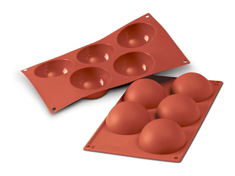 Moule Forme Demi Sphères, Moule Silicone Sphere, Moule à Chocolat Forme Semi Sphérique, Moules de Cuisson pour Gâteaux, Gelées, Mousses à Dôme Truffe Biscuit (6 15 24 Cavités, 3 Pcs