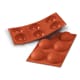 Moule silicone Silicon Flex - 6 demi-sphères Ø 7 cm - 30 x 17,5 cm - Silikomart