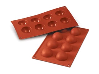 Moule silicone Silicon Flex - 8 demi-sphères Ø 5 cm - 30 x 17,5 cm - Silikomart