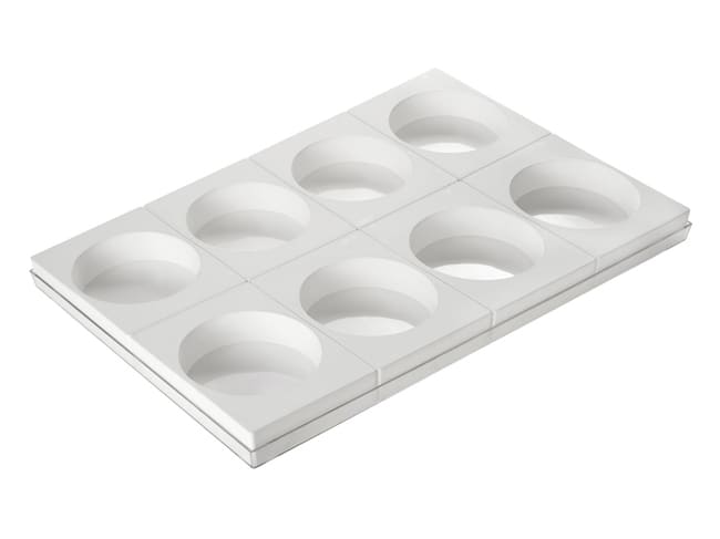 Moule silicone Torta flex - 8 disques - Ø 13,5 cm - Silikomart