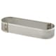 Oblong à tarte perforé inox - ht 2 cm - 13 x 4 cm - Mallard Ferrière