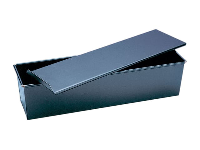 VIDETOL Lot De 2 Moules à Pain Avec Couvercle Anti-adhésif – Parfait Pour Pain De Mie, Toast Et Brioche (Noir Mat)