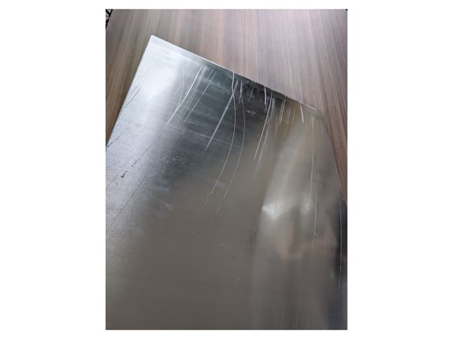 Plaque aluminium sans rebord - 60 x 40 cm x ep 3 mm Occasion - Mallard Ferrière