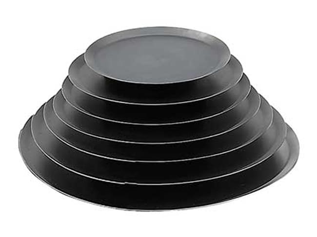 Plaque ronde en tôle bleuie - Ø 28 cm - Mallard Ferrière