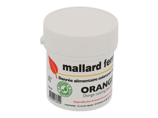 Poudre naturelle colorante 20 g - orange - liposoluble - Mallard Ferrière
