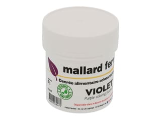 Poudre naturelle colorante 20 g - violet - liposoluble - Mallard Ferrière