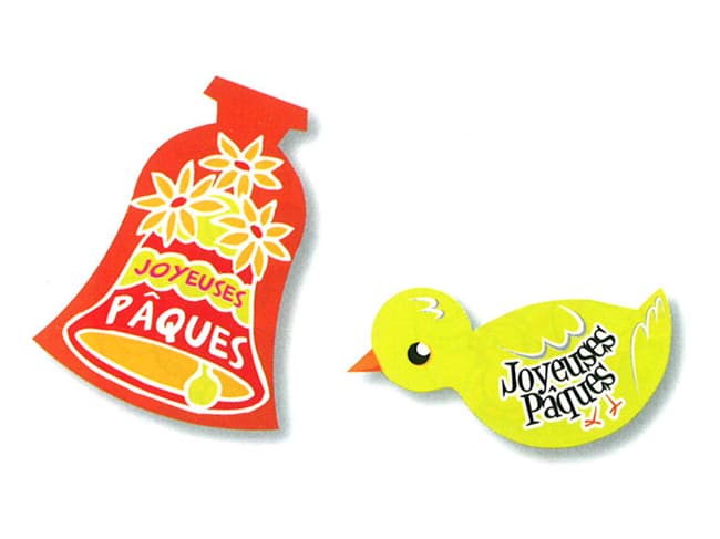 Poussins + cloches (x 24) - Joyeuses Pâques