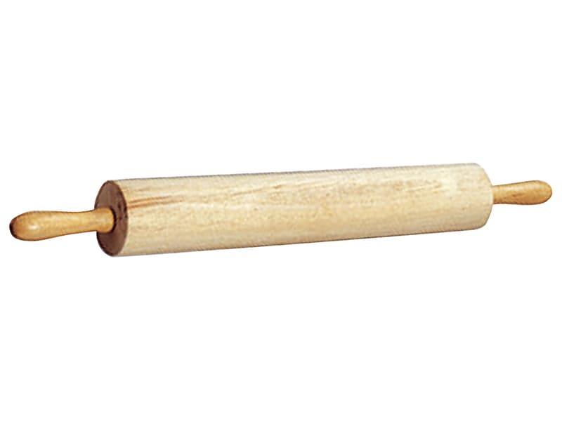 Rouleau à Pâtisserie En Bois De Hêtre Ajustable Avec 4 Anneaux - 42.8 X 6.5 Cm Anti-Adhérent