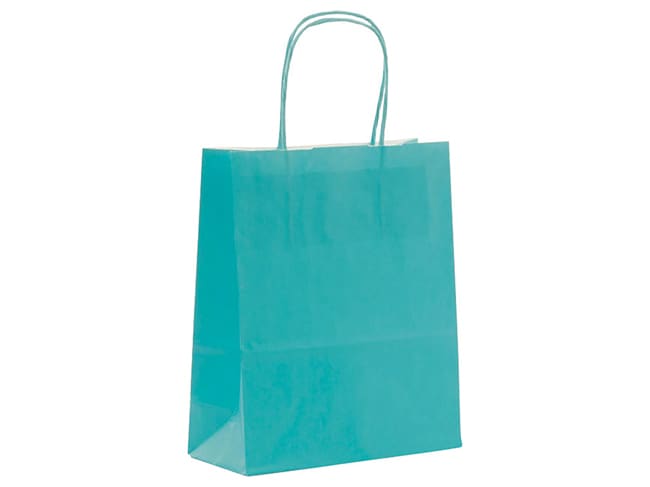 Sac cabas kraft (x 50) - Coloris turquoise