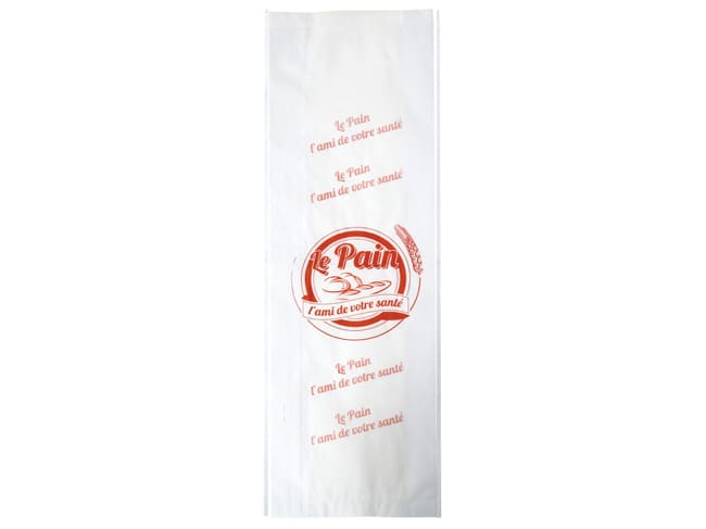 Sac pour pain coupé (x 250) - Kraft blanc 40 g - 60 x 19 cm