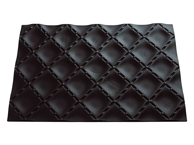 Tapis silicone motif matelassé - pour moule à bûche silicone - Silikomart