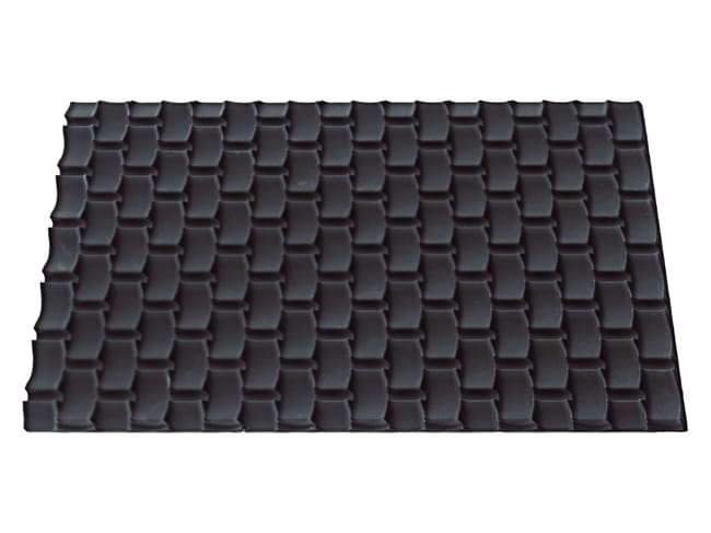 Tapis silicone motif tressé - pour moule à bûche silicone - Silikomart