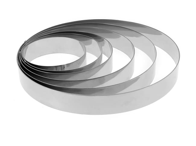 Cercle à entremets inox - ht 3,5 cm - Ø 15 cm - Matfer