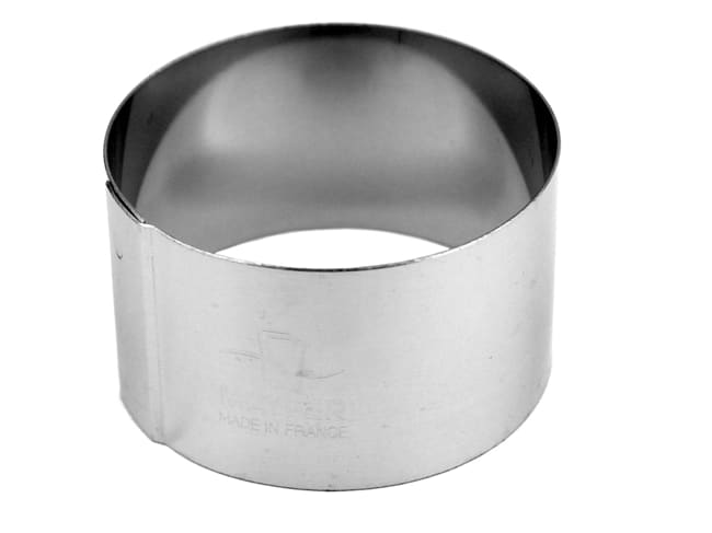 Cercle à mousse inox - Ø 5 x ht 3 cm - Matfer