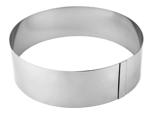 Cercle à vacherin inox - ht 6 cm - Ø 18 cm - Matfer