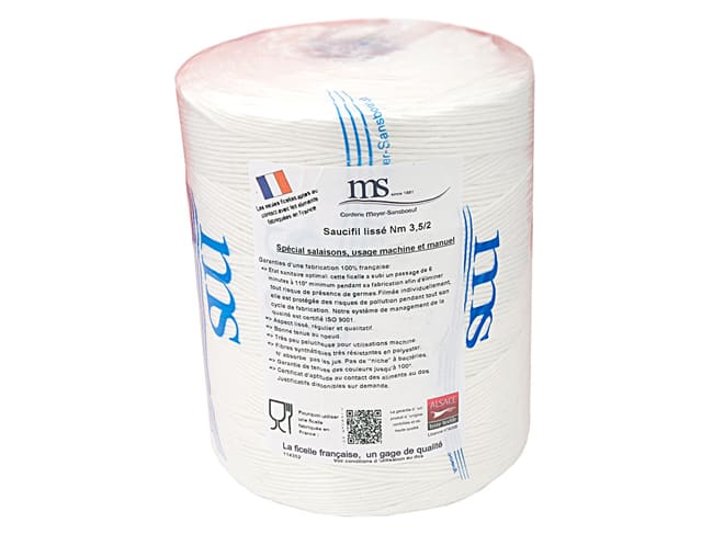 Ficelle polyester blanc 3,5/2 - 1 kg