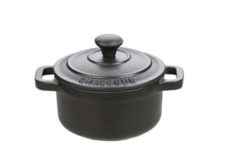 Mini-cocotte en fonte - noire - Ø 10 cm - Le Chasseur