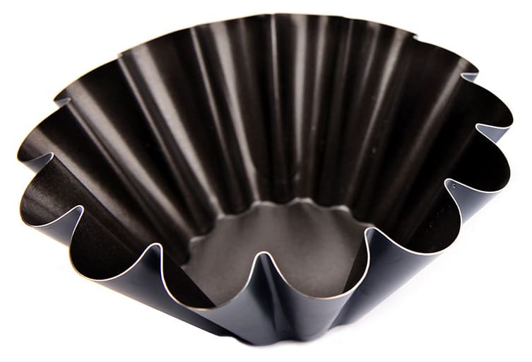 12 Moules à Mini Brioche Antiadhésifs Matfer - Diamètre 75mm | Parfait Pour Brioches Individuelles