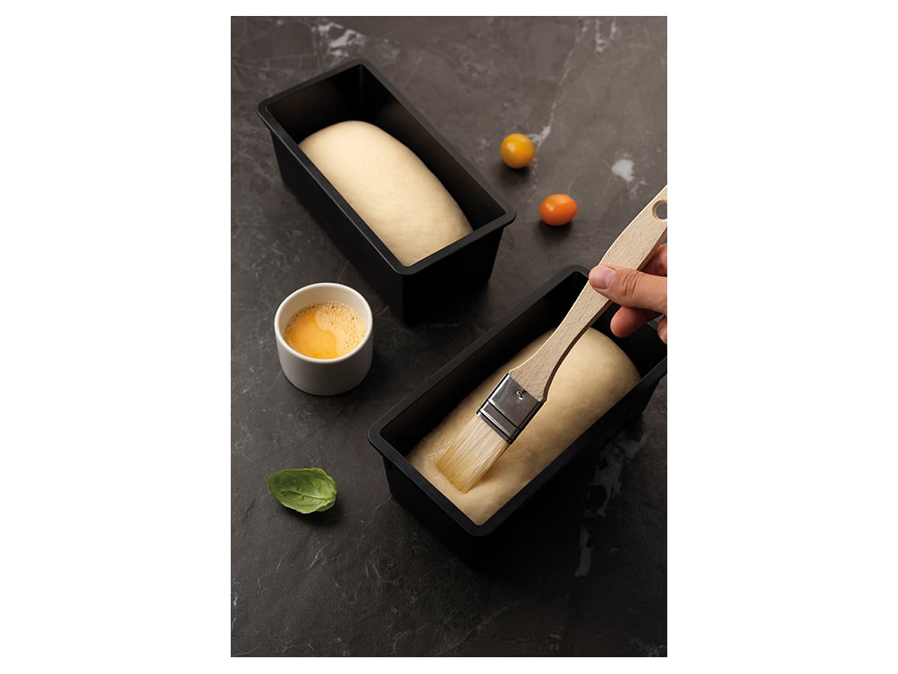 Moule à Pain En Silicone – 2 Pièces Pliables Avec Couvercle – Antiadhésif, Four Et Micro-ondes – 22,5 X 12,5 Cm
