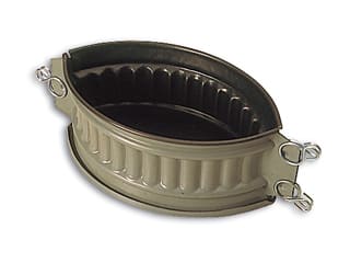 Moule à pâté en croûte - ovale à côtes - 24 cm - Matfer