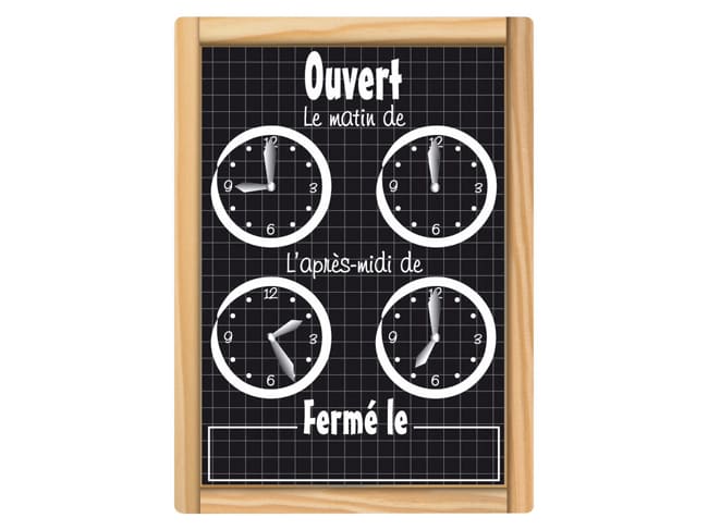 Pancarte Horloge