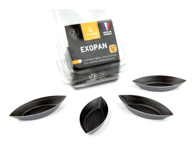 Petit four bâteau (x 25) - Exopan® - long 6,5 cm - Matfer