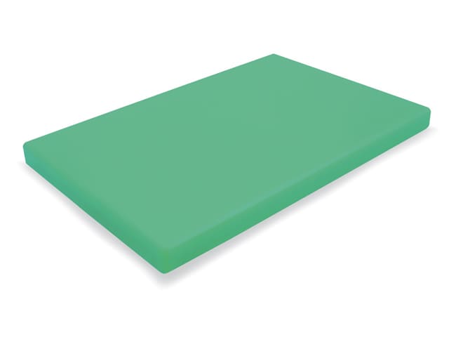 Planche à découper polyéthylène - 53 x 32,5 x ep 2 cm - verte - Matfer