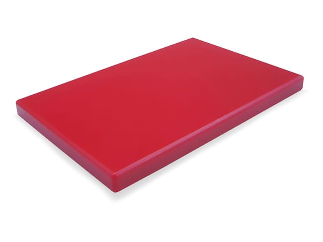 Planche à découper polyéthylène - 53 x 32,5 x ep 2 cm - rouge - Matfer