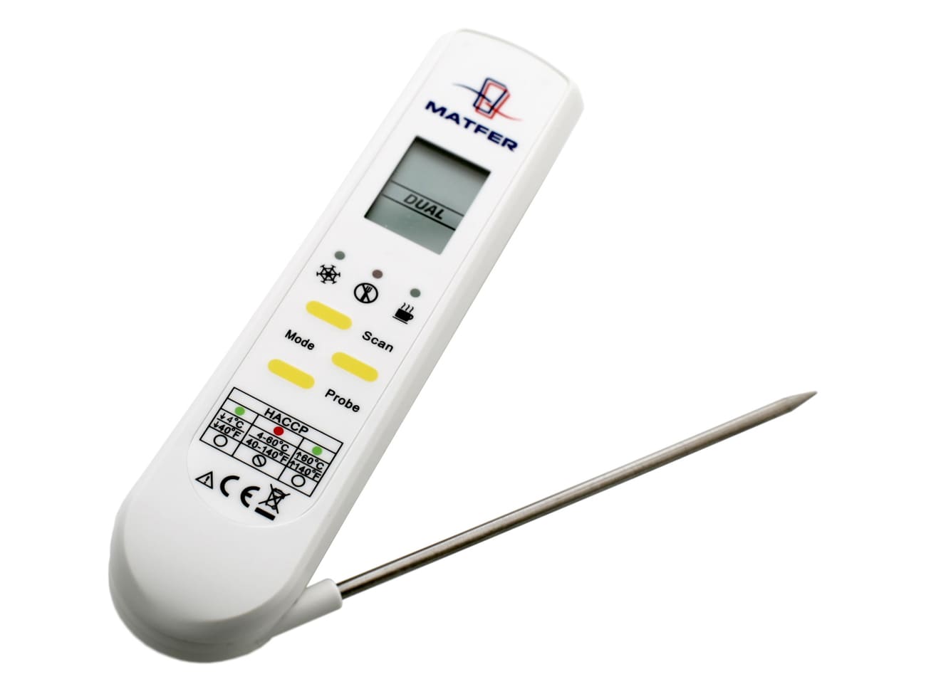 Thermomètre de cuisson éléctronique à sonde -50/+200°C - Matfer