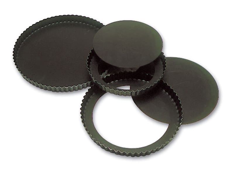 Moule à Tarte Gobel 20 Cm - Fond Mobile Perforé Et Anti-adhésif - Pour Tartes Salées Et Sucrées - Référence 226421