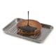 Grande plaque avec grille - Inox - 40 x 28 cm - Malis