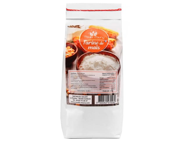 Farine de maïs - 1 kg - DDM proche - Moulin Maury