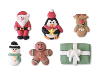 Sujets en sucre - Assortiment Noël - x 6 - Modécor