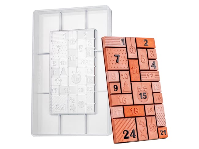 Moule chocolat - Calendrier de l'Avent - Occasion - Martellato