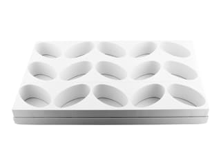 Plaque multimoules - 15 gâteaux (26 x 40 cm) - Ovale 8,7 x 5,1 cm - Martellato