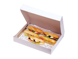 Boîte carton pour plateau traiteur - Hauteur 6 cm - 32 x 42 cm (x 5) - Nordia