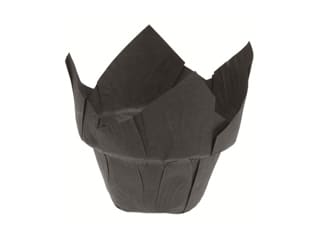 Caissette Tulipcup noire (x 150) - avec step - Ø 5 x ht 8 cm - Nordia