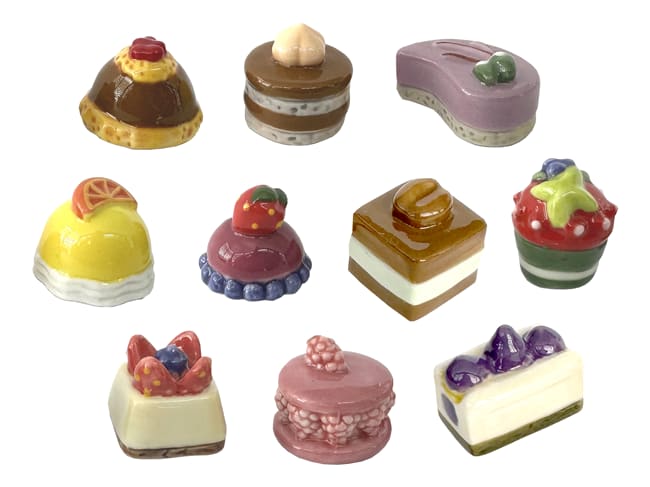 Fèves - Les mini-entremets - Collection 2025 - Sachet de 10 fèves - Nordia