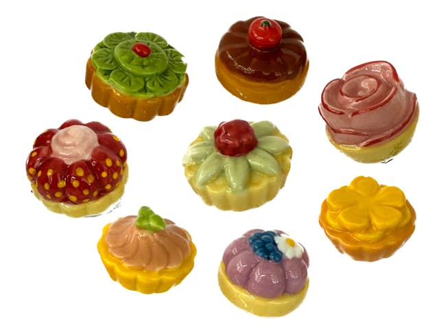 Fèves - Tartelettes fleurs de fruit - Collection 2026 - Boite de 100 fèves - NORDIA