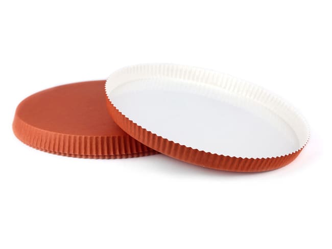 Moule à tarte carton (x 10) - Optima - Ø 24 cm - Nordia