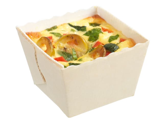 Moule de cuisson carton (x 1600) - Easy Bake - 4,5 x 4,5 x ht 4 cm - Nordia