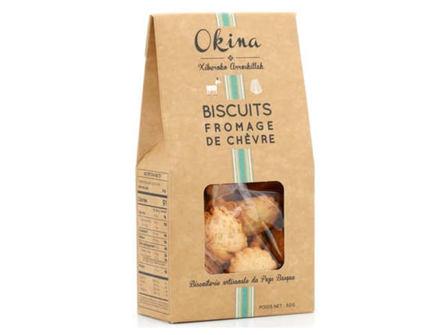 Biscuit au fromage de chèvre - 80 g - Okina