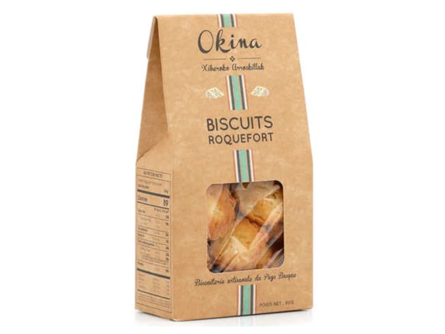 Biscuit au Roquefort AOP - 80 g DDM proche - Okina