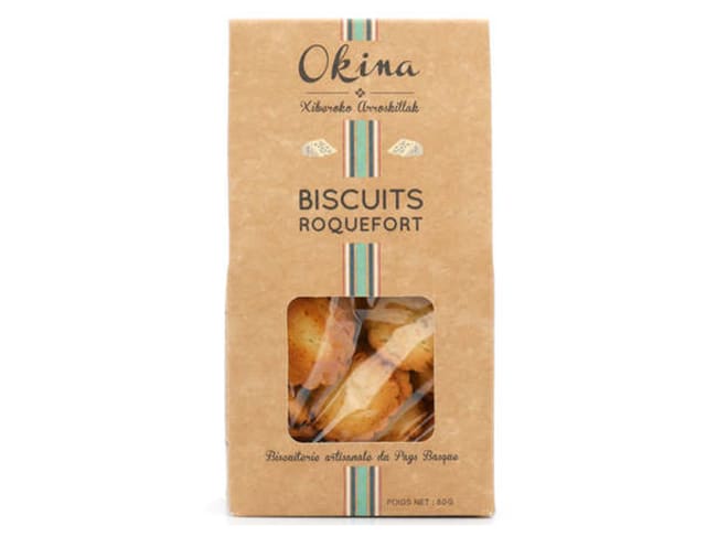 Biscuit au Roquefort AOP - 80 g - Okina