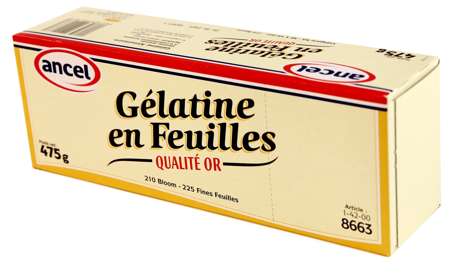 Feuilles de gélatine or Ancel - Meilleur du Chef